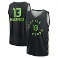 Men's Ezi Magbegor ＃13 Replica Black Seattle Storm Explorer Edition Fast Break Jersey