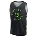 Men's Ezi Magbegor ＃13 Replica Black Seattle Storm Explorer Edition Fast Break Jersey