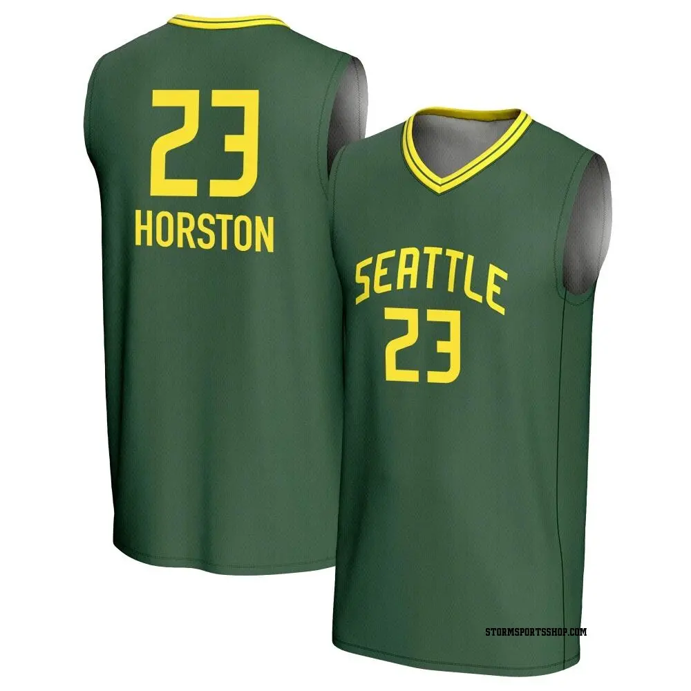 Men's Jordan Horston #23 Replica Green Seattle Storm Lightweight