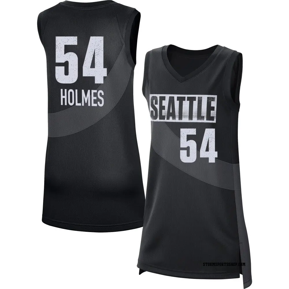 Women's Mackenzie Holmes ＃54 Rebel Edition Victory Black Seattle Storm 2021 Jersey