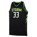 Youth Katie Lou Samuelson ＃33 Black Seattle Storm 2024 Rebel Edition Jersey