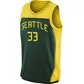 Youth Katie Lou Samuelson ＃33 Explorer Edition Victory Green Seattle Storm 2021 Jersey
