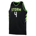 Youth Skylar Diggins-Smith ＃4 Black Seattle Storm 2024 Rebel Edition Jersey