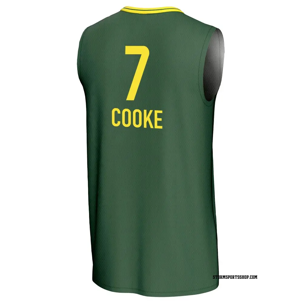Youth Zia Cooke #7 Replica Green Seattle Storm Lightweight Jersey
